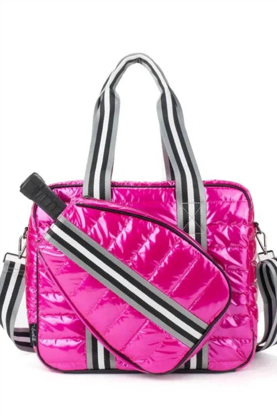 NEW LEMONBELLA women's pickle ball tote bag in pink